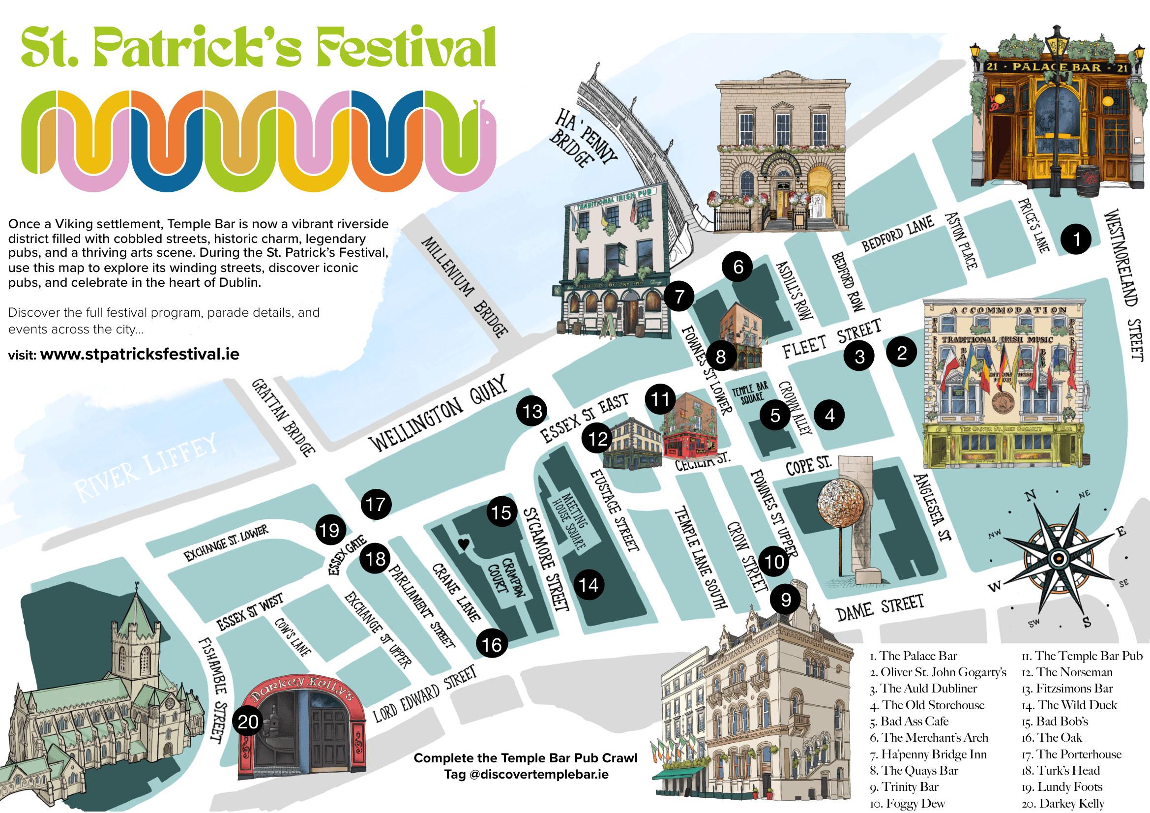 St. Patricks Day - Pub Crawl Map